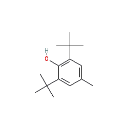 Butil-hidroxi-toluol – BHT (E321) molekulaszerkezet