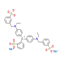 Patent kék V (E131) molekulaszerkezet