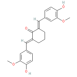 2,6-Bis(4-hydroxy-3-methoxybenzylidene)cyclohexan-1-one