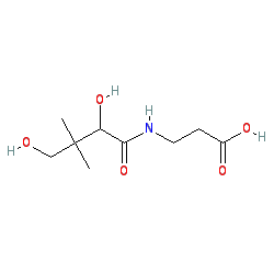 B5-vitamin molekulaszerkezet